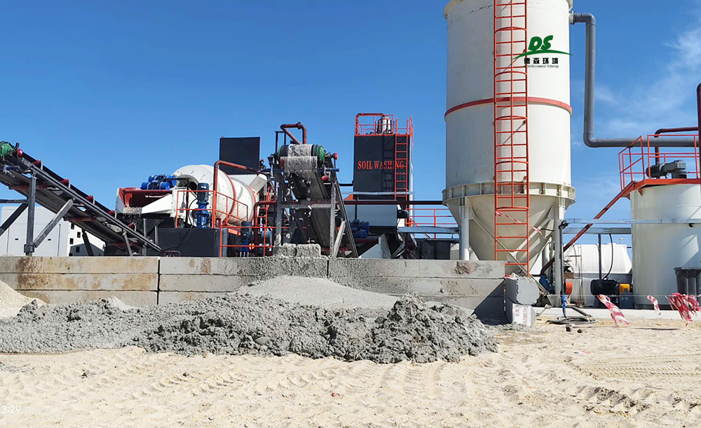 中東石油污染土壤淋洗修復(fù)項目