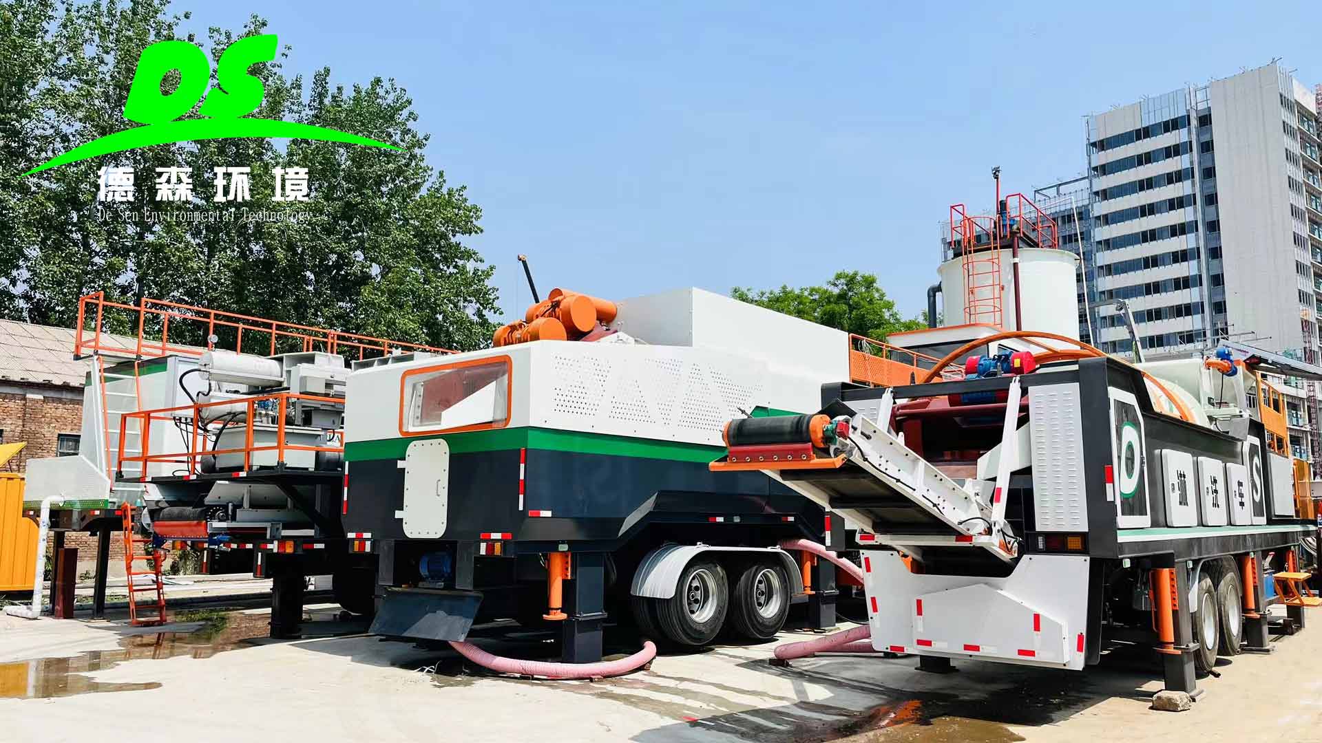 模塊化高效出擊！德森泥漿分級(jí)篩分車(chē)破局之道