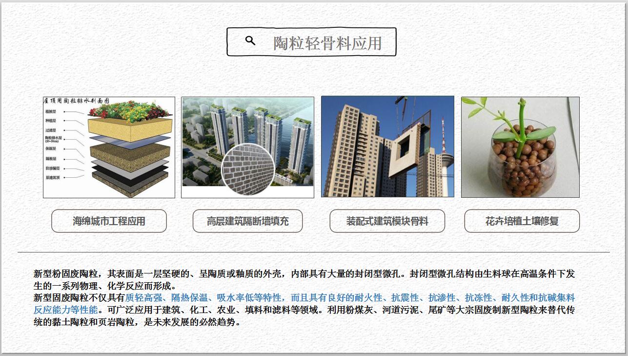 固廢資源綜合利用：固廢制備陶粒輕骨料