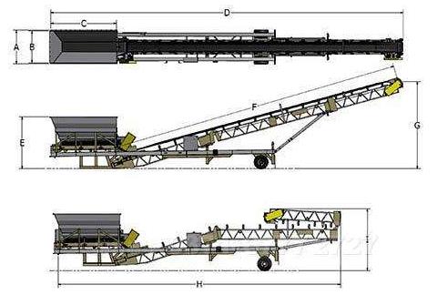 皮帶輸送機(jī)結(jié)構(gòu)圖